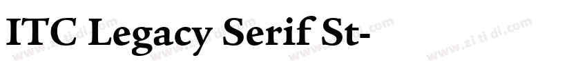 ITC Legacy Serif St字体转换